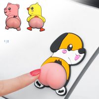 【CC】 2PCS Soft Butt Car Silicone Sticker Door Anti-collision Protection Decals Ass Stickers