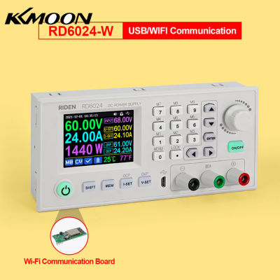 KKmoon RD6024-W/RD6024 24A 12V 36V 48V 60V ปรับ Step Down แรงดันไฟฟ้าคงที่ของระบบดิจิตอลแหล่งจ่ายไฟ2.4นิ้วหน้าจอสีจัดเก็บข้อมูลพีซีซอฟต์แวร์ควบคุมโทรศัพท์มือถือแอปควบคุมแหล่งจ่ายไฟมัลติฟังก์ชั่น