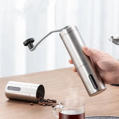 เครื่องบดกาแฟมือสแตนเลส อุปกรณ์บดแตนเลส สำหรับเมล็ดบดกาแฟส Stainless steel hand coffee grinder SimplerC1089