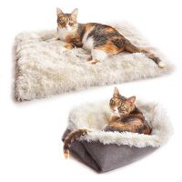 Cat Dog Bed Pet Mat Accessories Detachable Dual-purpose Plush Pet Mattress Autumn Winter Home Indoor Anti-anxiety Improves Sleep