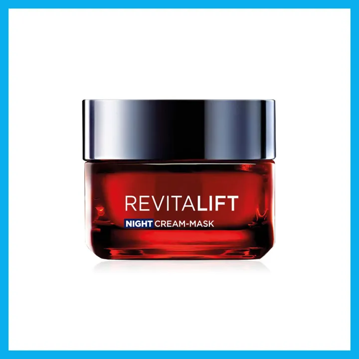 loreal-paris-revitalift-night-cream-mask-50ml-ลอรีอัล-ปารีส-รีไวทัลลิฟท์-ไนท์-ครีม-มาสก์-ครีมบำรุงผิวหน้าสูตรกลางคืน