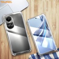 Shockproof Airbag Case For OPPO Reno 10 Pro Plus Soft Silicone Transparent Phone Back Cover For OPPO Reno 10 Reno10 Pro Coque