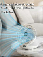 พัดลมในครัวเรือน Mini Kitchen Home Fan ขนาดใหญ่สำหรับหอพัก Dual-Use พัดลมแบบพกพาเดสก์ท็อปเงียบชาร์จปลั๊กไฟฟ้า Wind