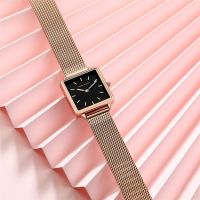 Original Hannah Martin Luxury Watches Women Japanese Movement Quartz Watch Waterproof Wristwatch Square Woman Watch