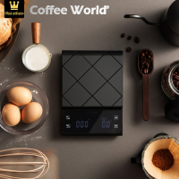 ตาชั่งจับเวลา ดิจิตอล สำหรับชงกาแฟ 5kg Drip Coffee Scale 0.1g / 5kg Kitchen scale jewellery scale เครื่องชั่งครัว เครื่องชั่งเครื่องประดับ