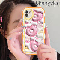 Chenyyka เคส M02s A02s A03s แกนกลางเป็นปลอกสำหรับ Samsung A03ลายการ์ตูนน่ารัก3D ลวดลายความรักสุดสร้างสรรค์ขอบคลื่นสีสันสดใสเคสเคสโทรศัพท์แบบใสนิ่มป้องกันเลนส์กล้องกรอบเคสซิลิโคนกันกระแทกใส