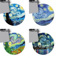 MaiYaCa Starry sky wave van Gogh High Speed New round Mousepad Game Mouse Pad round mouse Mat Anti Slip gaming Mousepad 20*20cm