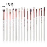 Jessup Pearl WhiteSilver Professional Makeup Brushes Set Make up Brush Tools kit Eye Liner Shader natural-synthetic hair