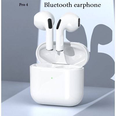 （Orange home earphone cover）TWS Air Pro 4ชุดหูฟังบลูทูธไร้สายหูฟังพร้อมไมโครโฟน,หูฟังชนิด C หูฟังควบคุมด้วยระบบสัมผัสสำหรับโทรศัพท์