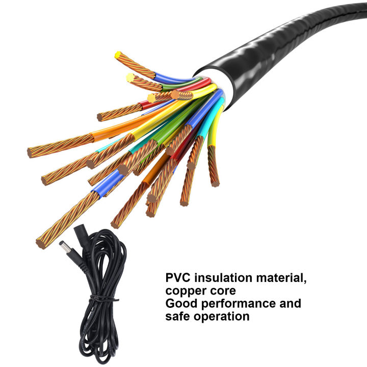 ฉนวนกันความร้อนพีวีซี12v-24v-สากลสำหรับระบบปั๊มน้ำสำหรับอุปกรณ์ตรวจสอบสายเคเบิลพีวีซีการเชื่อมต่อ-dc-สายไฟต่อไฟแสงอาทิตย์