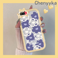 เคส Chenyyka สำหรับ Realme C2 C2S เคส A1K OPPO ลายการ์ตูนน่ารักแบบกลีบดอกไม้ซิลิโคนนิ่มสีสันสดใสใหม่เคสโทรศัพท์โปร่งใสกันกระแทกเคสใสป้องกันเลนส์กล้องลายสัตว์ประหลาดตัวเล็กที่สร้างสรรค์