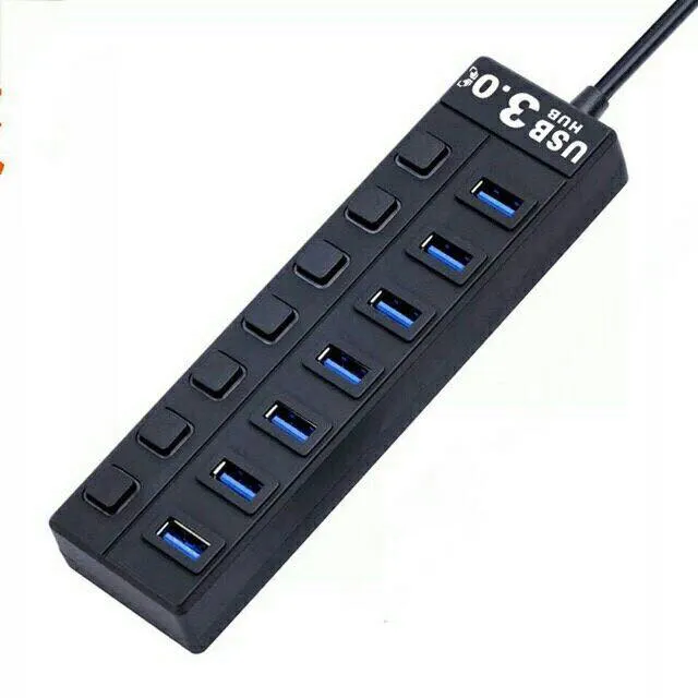 USB Hub USB Port Extension 7 Ports USB Hub For Laptop High Speed With