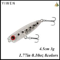 YIWEN 3g 45mm Tackle เหยื่อปลอม เบ็ดตกปลา Minnow Lures เหยื่อดินสอลูกเหล็ก ตกปลาในฤดูหนาว