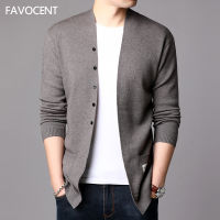 ร้อน, ร้อน★Favocent Autumn Winter New Men Knitted Cardigan Male Fashion Quality Casual Sweater