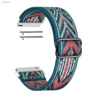 ﹍✟ஐ Nylon Elastic Strap for Garmin forerunner 645/645 music/Garmin venu/venu2 plus/venu 2/forerunner 935 Elastic WatchBands 20/22mm