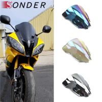 สำหรับยามาฮ่า YZF-R6 YZF600 R6 2008 2009 2010 2012 2013 2014 2015 2016กระจกบังลมหน้าฟองน้ำสองชั้นกระจกรถจักรยานยนต์