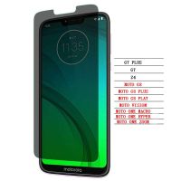 [Electronic film] Anti Spy กระจกนิรภัยสำหรับ Motorola G7 G8 G9 G6 Plus Play ความเป็นส่วนตัวป้องกันหน้าจอสำหรับ MOTO One Macro Hyper ZOOM Glare