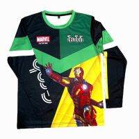 เสื้อแขนยาวไลน์เดอร์วิ่งงานรุ่นใหม่เพิ่มตัวIRON MANสุดเท่ เนื้อผ้าใส่สบายใช้งานได้ยาวนานสีไม่ซีดไม่ลงกันแดดได้