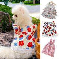 New Summer Pet Dog Clothes Long Bow Ribbon Dogs Princess Dress Summer Suspender Skirt Clothes For Small Dogs Chihuahua Pet Dress Dresses