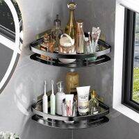 High-end Punch-Free Triangular Shelf Wall Mounted Toilet Toilet Bathroom Sink Counter Kitchen Wall Storage