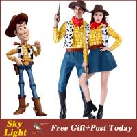 WGBชุดคอสเพลย์ Toy Story Woody แฟนซี การแสดงบนเวที คาวบอย ปาร์ตี้ฮาโลวีน สําหรับผู้หญิง ผู้ชาย
