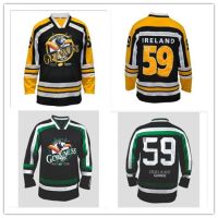 Vintage 59 Ireland Guinness Toucan Green Hockey Jersey Embroidery Stitched Customize any number and name Jerseys