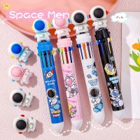 20Pcs/Lot Cute Space Men 10 Color Ballpoint Pen Kawaii Astronaut Cartoon MultiColors Pens Office School Writing Supplies Gift Pens