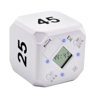 Cube-Timer Kitchen Timer Gravity Sensor Flip Meditation Timer for Time Management and Countdown 5-15-25-45 Min