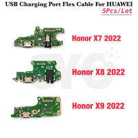 5 ชิ้น/ล็อตสำหรับ Huawei Honor X7 X8 X9 2022 USB ชาร์จพอร์ต Dock Connector โมดูลบอร์ดไมโครโฟน Flex Cable-harjea4397887