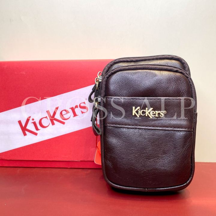 Kickers Pouch Bag Original Genuine Leather Male Female 87797 Lazada