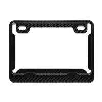 ✧♙ Matte Black Carbon Fiber Motorcycle Plain License Plate Frame 9.3x6.8inch B36B