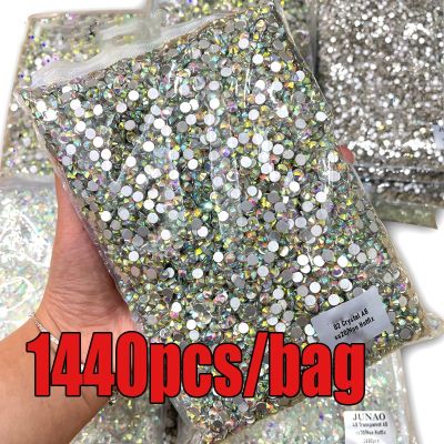 SS3-ss16 1440pcs Clear Crystal AB gold 3D Non HotFix FlatBack Nail Art Diamond Decorations Shoes &amp; Dancing Rhinestone Decoration Spine Supporters