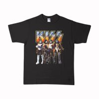 [S-5XL]เสื้อยืด พิมพ์ลายวงดนตรี BAND KISS METAL ROCK