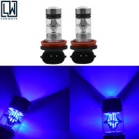 H8 H9 H11 H16 10000K Deep Blue 100W หลอดไฟหน้า LED ชุดไฟตัดหมอก