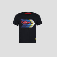 FERRARI เฟอร์รารี่ เสื้อยืดแขนสั้น รุ่น BOY FORMULA 1 ARROW T-SHIRT DBLU