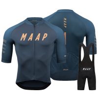 ZZOOI 2023 MAAP Triathlon Team Team Edition Cycling Shirt Summer Mens Short Sleeve Cycling Clothing Comfortable Breathable Mountain