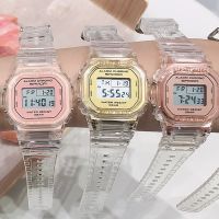 Fashion Transparent Electronic Watch LED Ladies Watch Sports Waterproof Electronic Wrist Clock Watch Multicolor Student Gift
