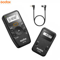 Godox TR Series 2.4G รีโมทคอนโทรลไร้สายชัตเตอร์กล้องรีโมท (Tramsmitter &amp; Receiver) 6การตั้งค่าตัวจับเวลา32ช่องระยะทางควบคุม100เมตรด้วยสายชัตเตอร์ TR-N1อะไหล่สำหรับ Nikon D850/D700/D5/D4/D3/F100/F90X/F5/F90, Fujifilm S5 Pro/S3 Pro