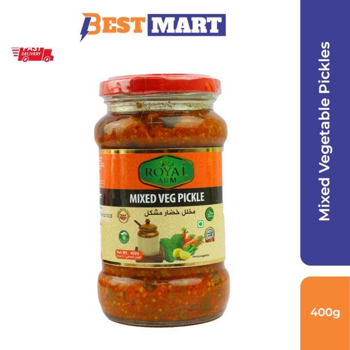 Royal Arm Mixed Vegetable Pickles (400g) Indian Style Lazada