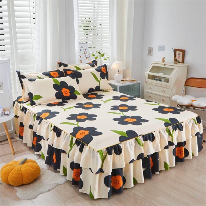 cw-new-sheets-for-bed-kids-with-skirt-mattress-covers-four-corners-elastic-sheet-need-order-pillowcases