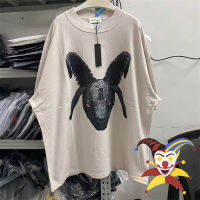 Vintage Cylindefrance Goat Head ADF T เสื้อ1:1คุณภาพสูง Top Tees หลวมล้างเสื้อยืด