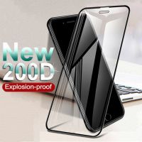 ฟิล์มป้องกันหน้าจอ Max 200D กระจกนิรภัยสำหรับ IPhone 7 8 6 6S Plus SE,ฟิล์มป้องกัน Iphone X XR 13 12 11 Pro 14 Xs