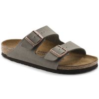 Birkenstock รองเท้าแตะ สองสาย ประดับหิน Arizona Birko-Flor Nubuck สําหรับผู้ชาย ผู้หญิง