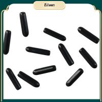 EILEEN 100pcs สีดำสีดำ ฝาท้ายยางทรงกลม ยาว15มม. 2 mm ครับ ตัวป้องกันเกลียวสกรู ทนทานต่อการใช้งาน ไวนิลไวนิล ฝาครอบสลักเกลียวท่อ ท่อกลมๆ