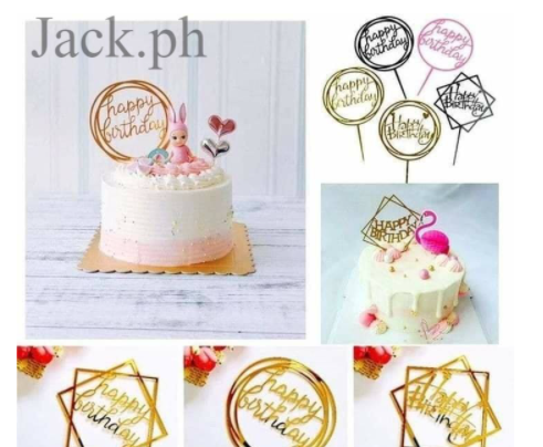 Happy Birthday Cake Topper Blue – The Cake People