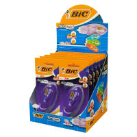 BIC บิ๊ก เทปลบคำผิด เทปลบ MICRO TAPE TWIST 5 มม. x 8 ม. Purple จำนวน 12 ชิ้น