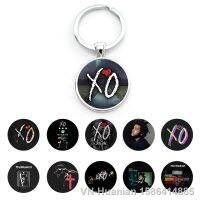 【CW】∏卍▦  TAFREE X.O the weeknd Keyrings Keychains Round Glass With Photos Jewelry FXW01