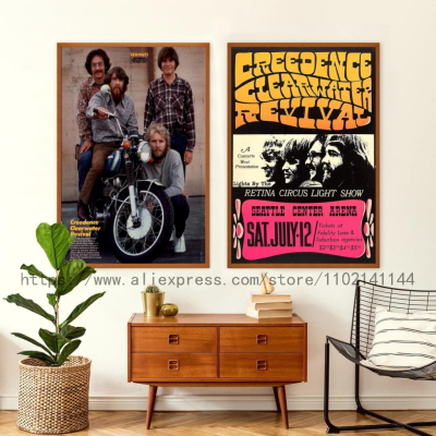 Creedence CLEAR Revival Band Art Poster - Modern Canvas Wall Decor For Family Bedroom