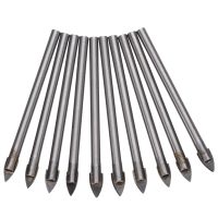 【CW】 10pcs 6mm Glass Bits Tungsten Carbide Drilling Bit 4.5mm Shank