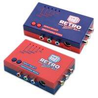 Ev RetroScaler2x ตัวแปลง A/V เป็น HDMI เข้ากันได้กับคอนโซลเกม Ps2 N64 NES สีแดง และสีน้ําเงิน